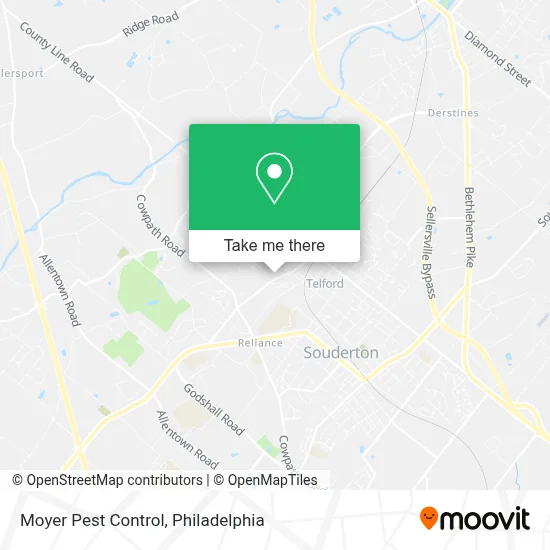 Moyer Pest Control map