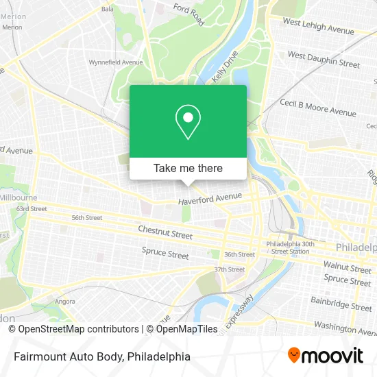 Fairmount Auto Body map