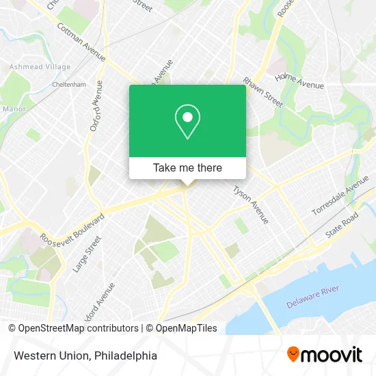 Western Union map