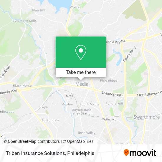 Triben Insurance Solutions map