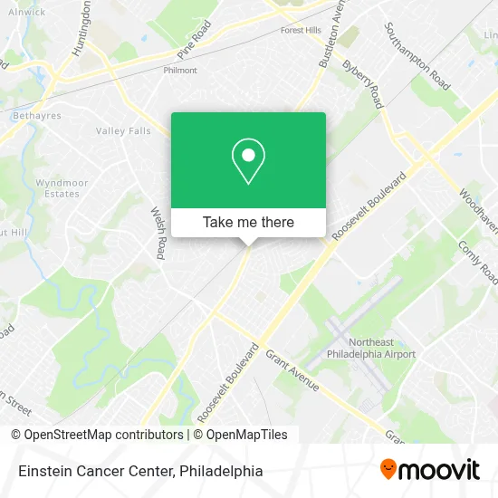 Einstein Cancer Center map