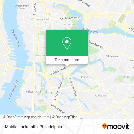 Mobile Locksmith map