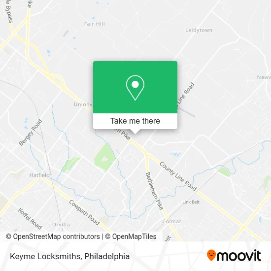 Keyme Locksmiths map