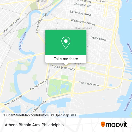 Athena Bitcoin Atm map