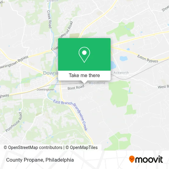 County Propane map