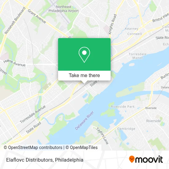 Elaflovc Distributors map
