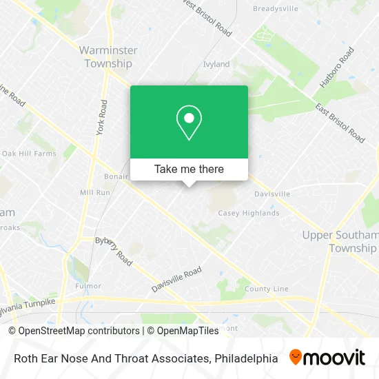 Roth Ear Nose And Throat Associates map
