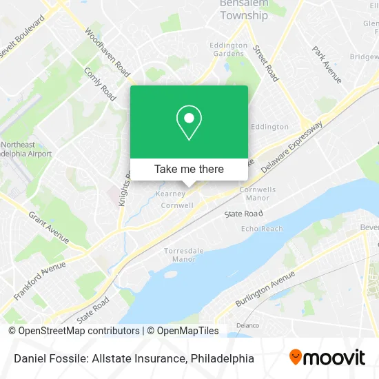 Daniel Fossile: Allstate Insurance map