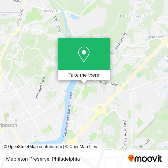 Mapleton Preserve map