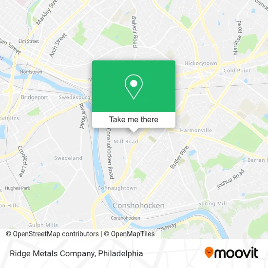 Ridge Metals Company map