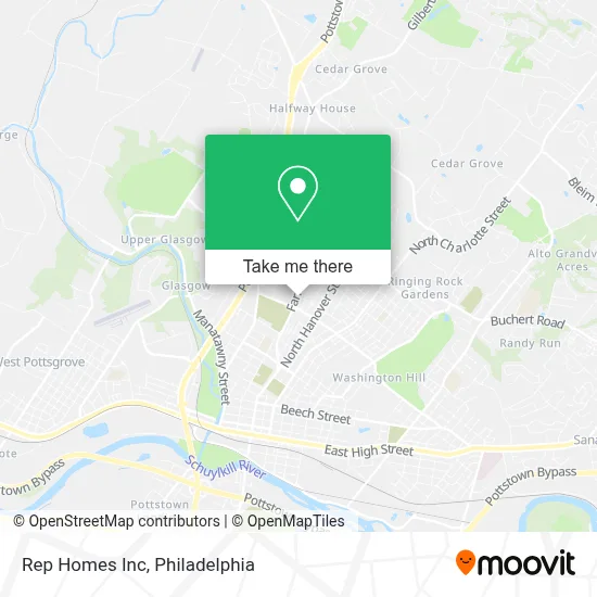 Rep Homes Inc map