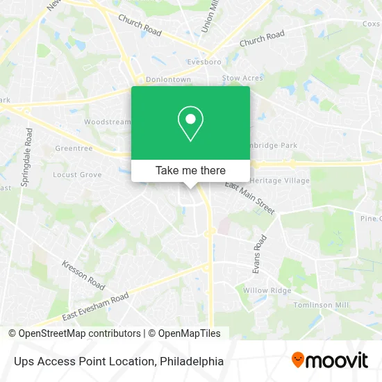 Ups Access Point Location map