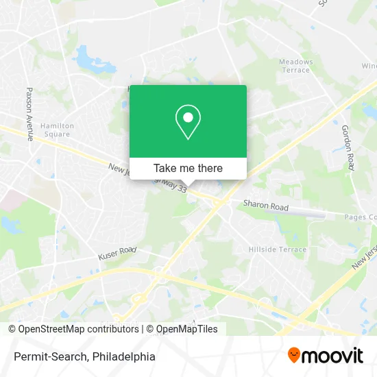Permit-Search map