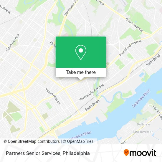 Partners Senior Services map