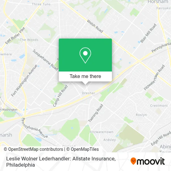 Leslie Wolner Lederhandler: Allstate Insurance map