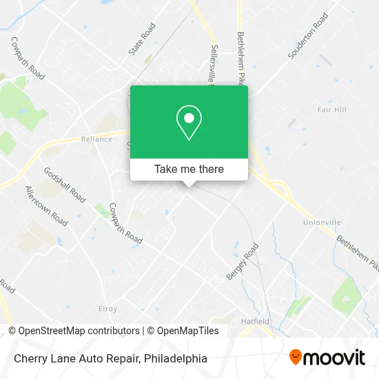 Cherry Lane Auto Repair map