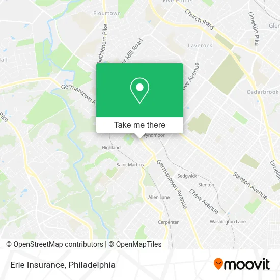 Erie Insurance map
