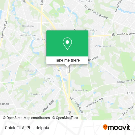 Chick-Fil-A map
