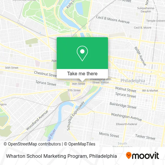 Wharton School Marketing Program map