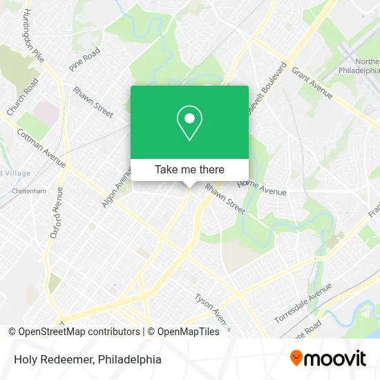 Holy Redeemer map