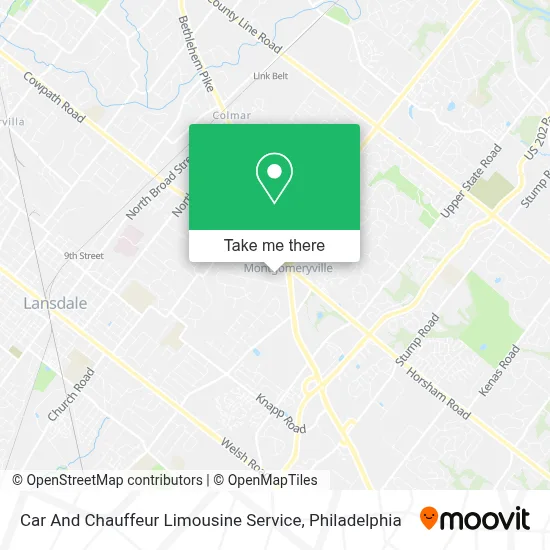 Car And Chauffeur Limousine Service map