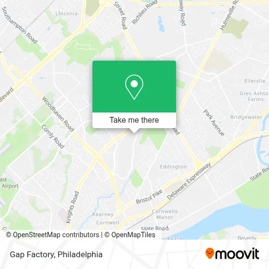Gap Factory map