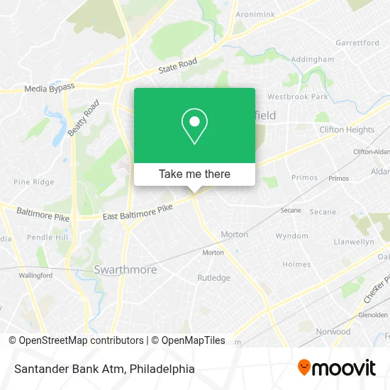 Santander Bank Atm map
