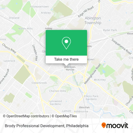 Brody Professional Development map