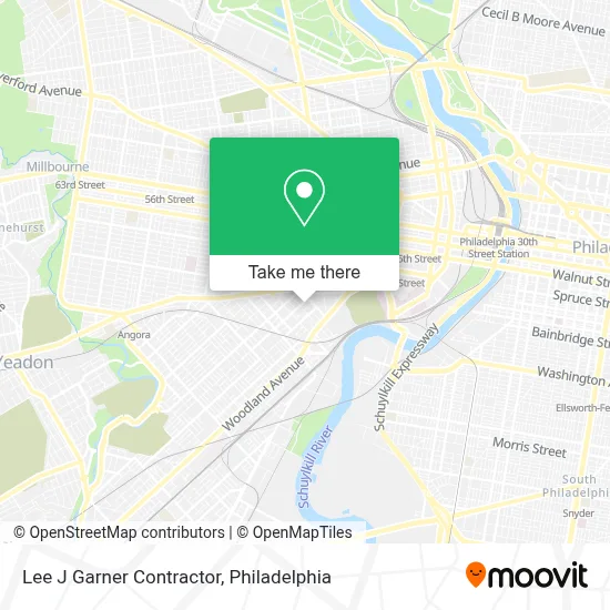 Lee J Garner Contractor map