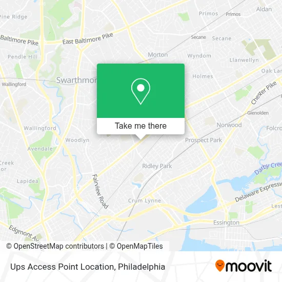 Ups Access Point Location map