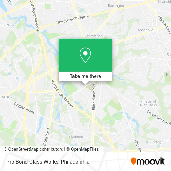 Pro Bond Glass Works map