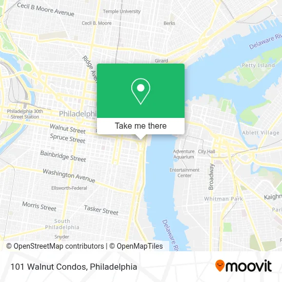 101 Walnut Condos map