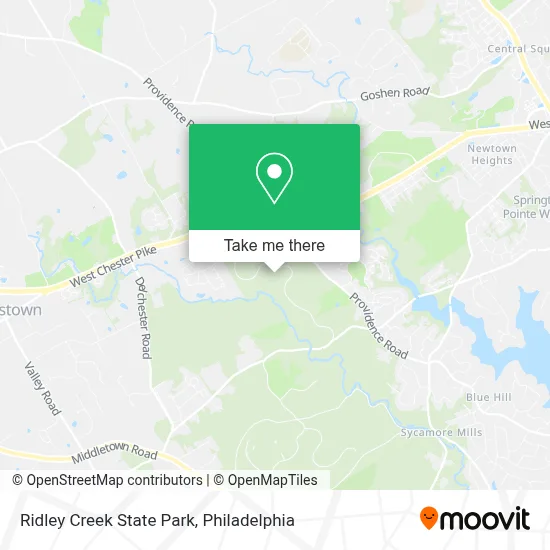 Ridley Creek State Park map
