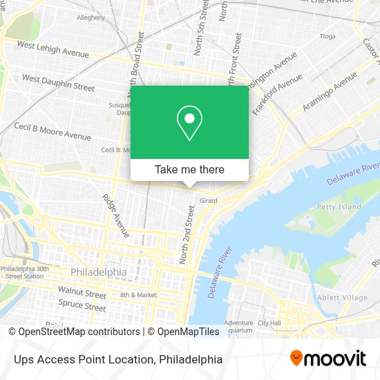 Ups Access Point Location map