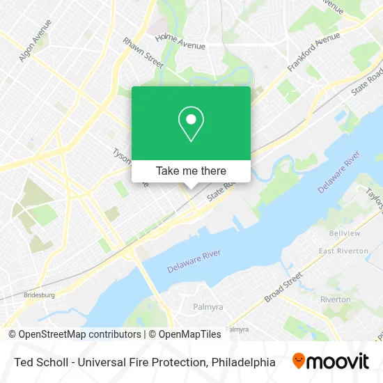 Ted Scholl - Universal Fire Protection map