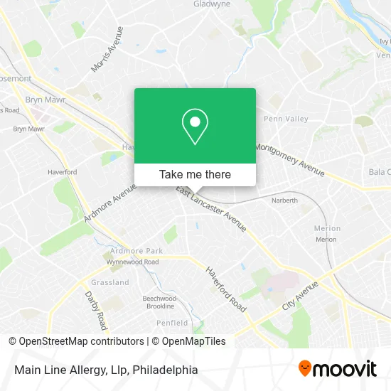 Main Line Allergy, Llp map