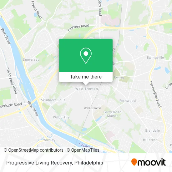 Progressive Living Recovery map