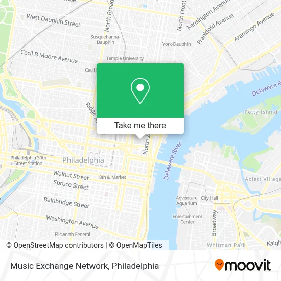 Music Exchange Network map