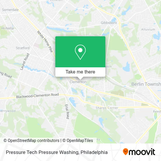 Pressure Tech Pressure Washing map