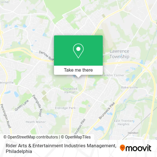 Rider Arts & Entertainment Industries Management map