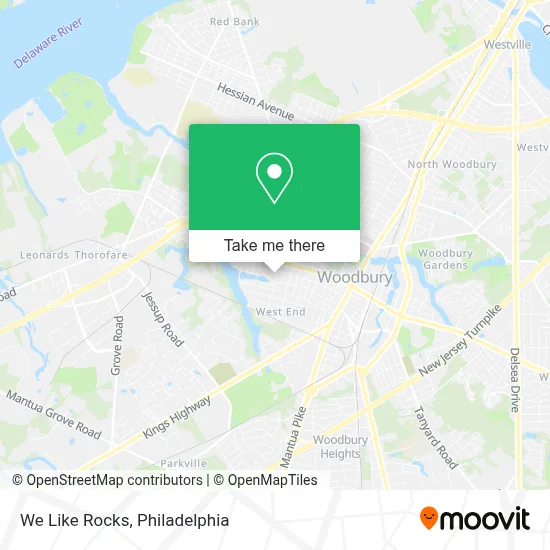 We Like Rocks map