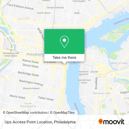 Ups Access Point Location map