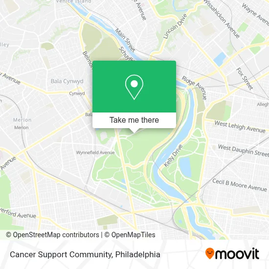Cancer Support Community map