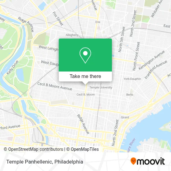 Temple Panhellenic map