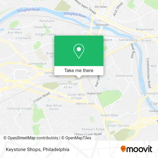Keystone Shops map