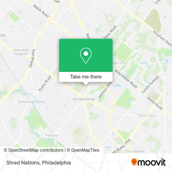 Shred Nations map