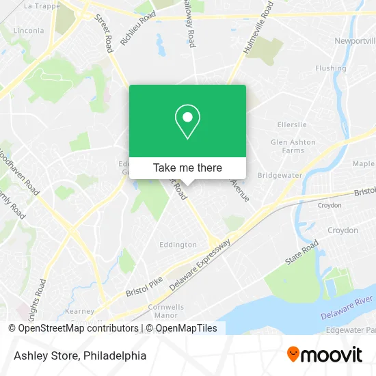 Ashley Store map