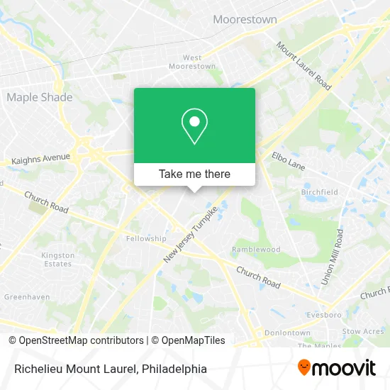 Richelieu Mount Laurel map