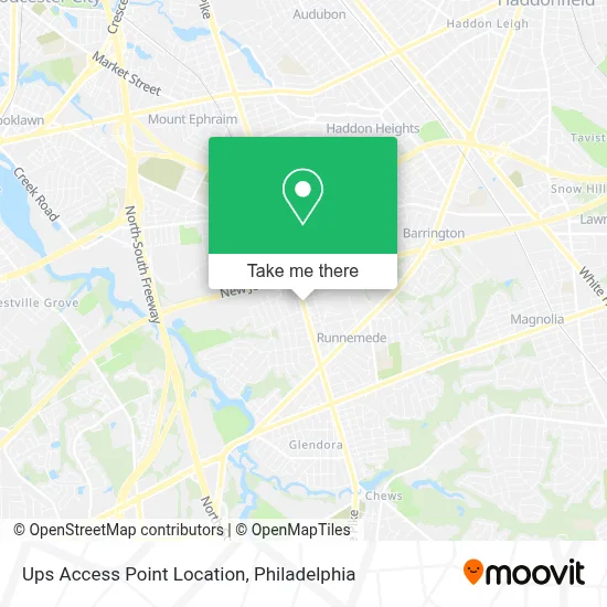 Ups Access Point Location map
