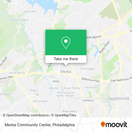 Media Community Center map